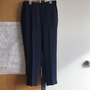 J.Crew Matte Crepe Pants Size 6 Navy